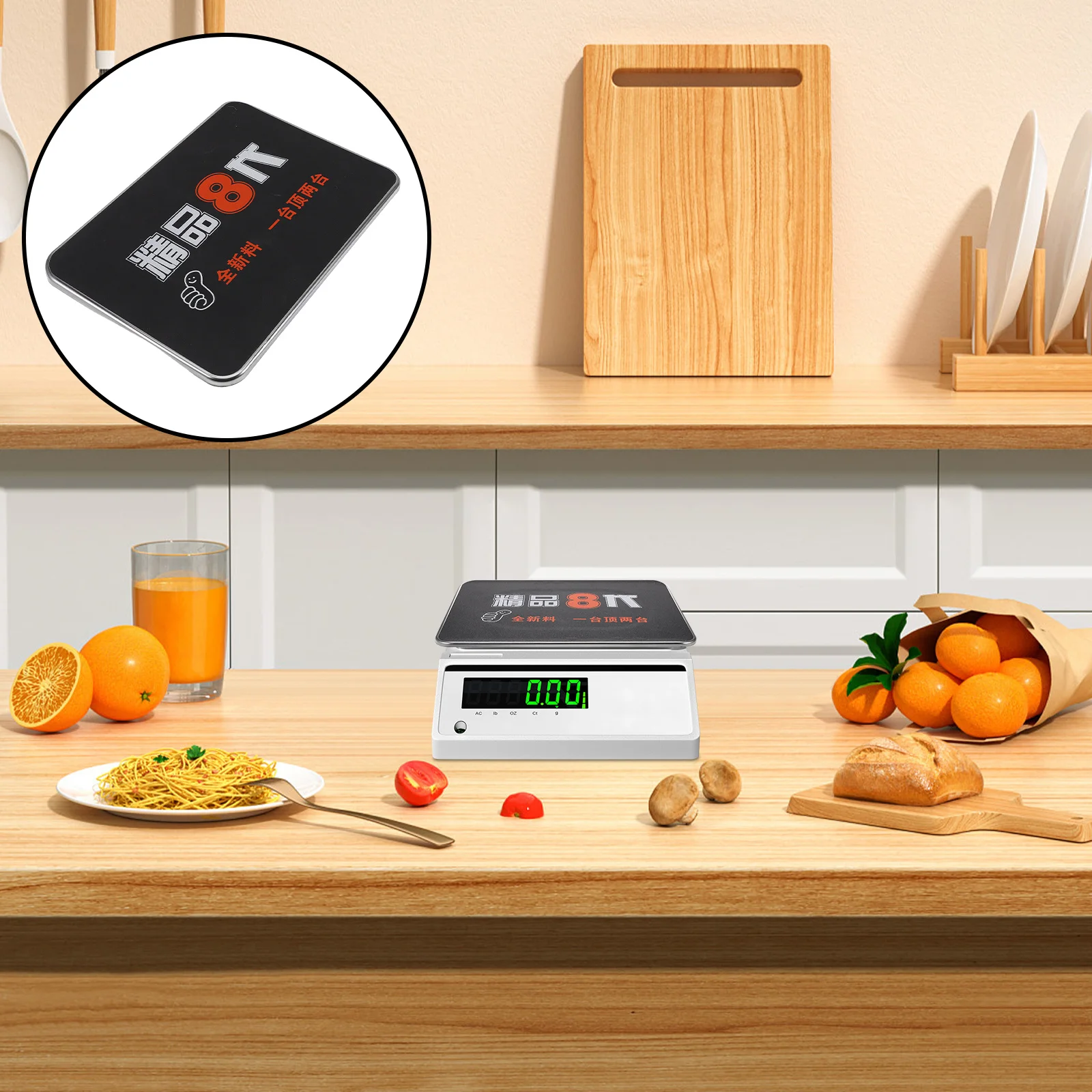 

Electronic Scale Tray Baking Measuring Pan Stainless Steel Digital Trinket Pans
