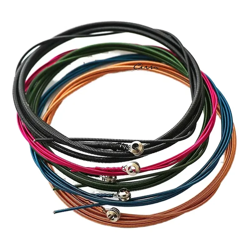 for 4 String Electric Bass Guitar Strings Rainbow Color Coated Anti Rust Long Life Nickel Plated Replacement Parts