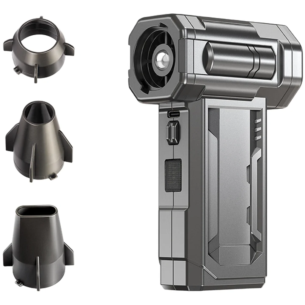 

USB Rechargeable 130000 RPM Turbine Fan with Built-in LED Light for Camping Hiking and Backpacking Compact and Build