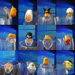 Hobbies Action Figures Cup Edge Doll Gudetama 12pcs Gudetama Cup Edge Cup Accessories Model Toy Ornaments Holiday Gift