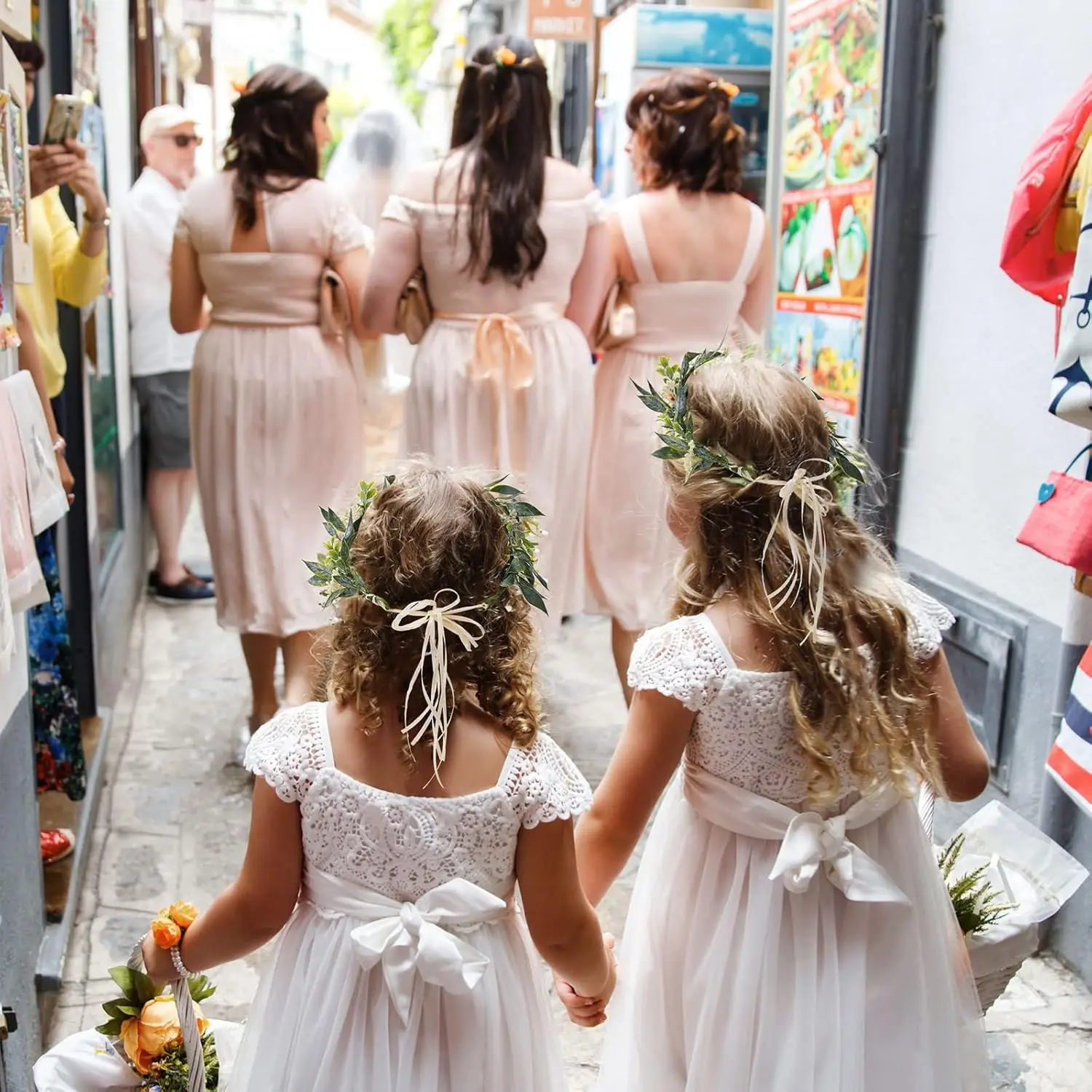 Flower Crown for Wedding - Green Leaf Hair Accessories, Bridal Eucalyptus Headpiece, Princess Photo Prop