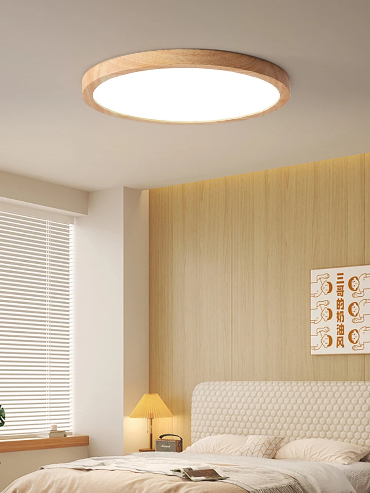 

LED Modern Acryl Wood Round 6cm Super Thin LED Lamp.LED Light.Ceiling Lights.LED Ceiling Light.Ceiling Lamp For Foyer Bedroom