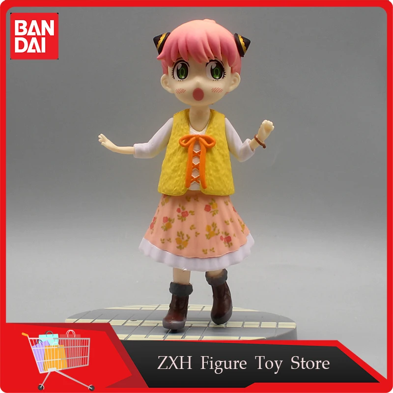 15.5cm Spy×Family Anime Figure Anya Forger Little Girl Standing Gk Pvc Model Ornaments Surrounding Collection Doll Toy Gifts