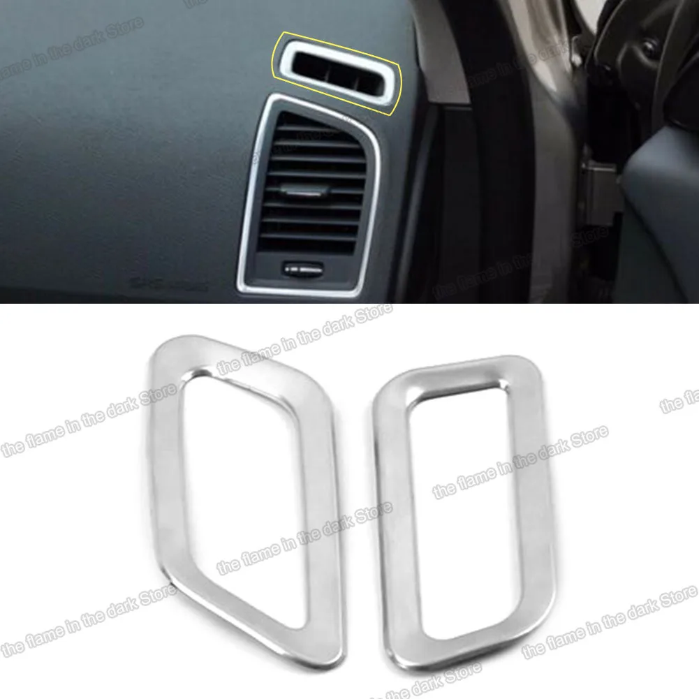 2 pcs/set Car Air Outlet Trim Vent Frame  For Volvo XC60 2009 2010 2011 2012 2013 2014 2015 2016 2017 2008 2007 decoration