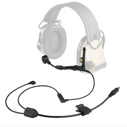 WADSN Tactical PPT push to talk Communication headset cable for C3 wiress version earphones 7.0 interface airsoft accessories