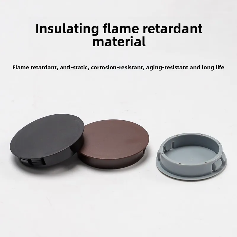 Nylon HP Snap-In Hole Plugs Decorative Covers Plastic Panel Stoppers Round Hole Caps for Industrial Equipment Panels