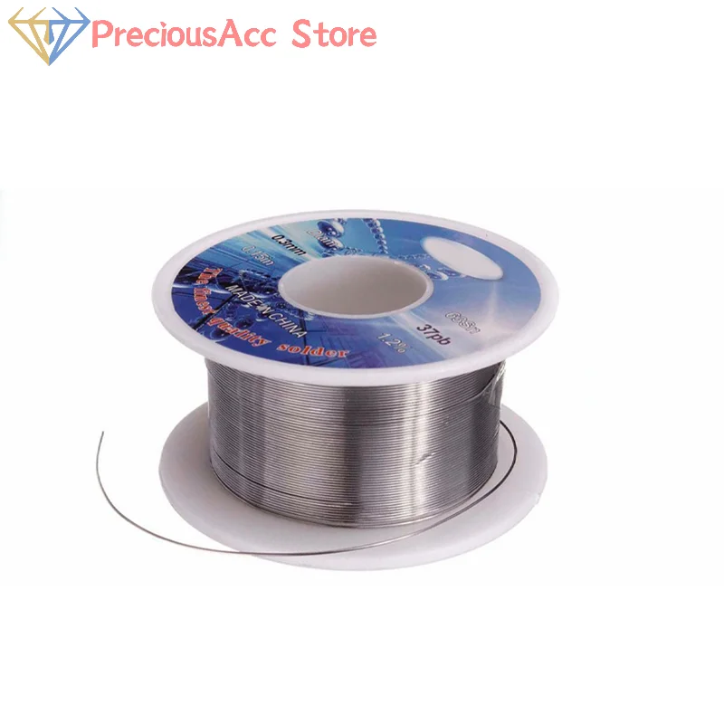 Línea de estaño de alta pureza, alambre de 0,3mm, carrete de flujo de soldadura, línea de soldadura, núcleo de colofonia de plomo, alambre de estaño para reparación de bajo punto de fusión