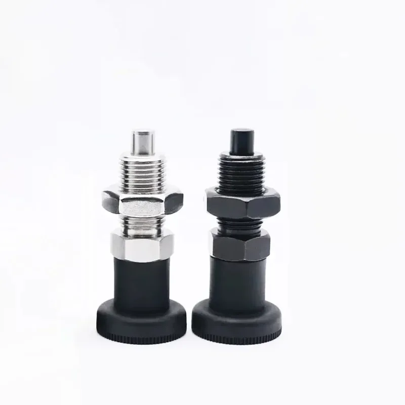 

High Precision Carbon Steel Knob Plunger Indexing Pin Durable for Jig and Mold Positioning Applications M10 M12 M16 M20