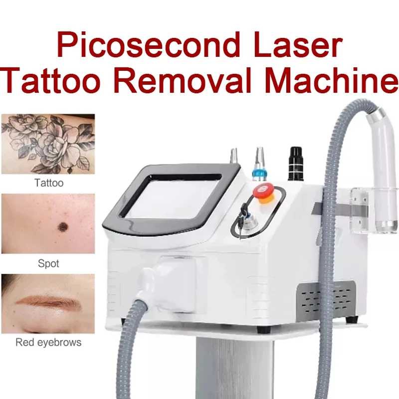 2000W Piosecond Laser Wash Tattoo Wash Eyebrow Removal Laser Hair Removal Skin Whitening Mole Q Switch ND Yag 532nm 755nm 1064nm