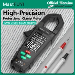 2024 yeni yüksek hassasiyetli büyük renkli ekran dijital kelepçe metre 9999 sayımları DC AC akım multimetre voltmetre True RMS testi