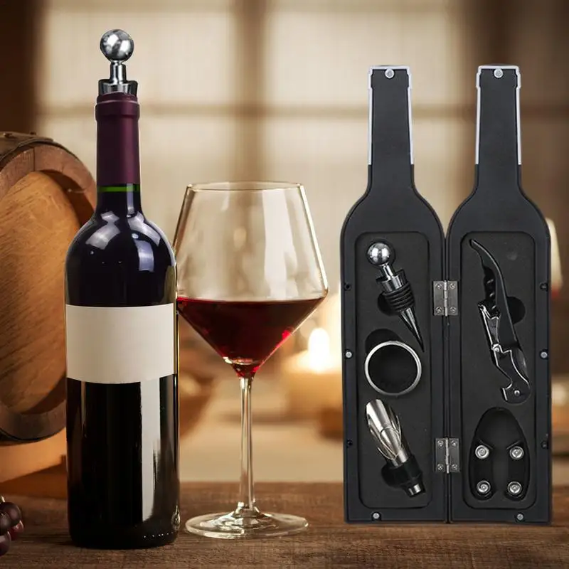 

Wine bottle opener set 5Pcs champagne bottle opener set red wine bottle opener bar kit for home holiday party bottle opening