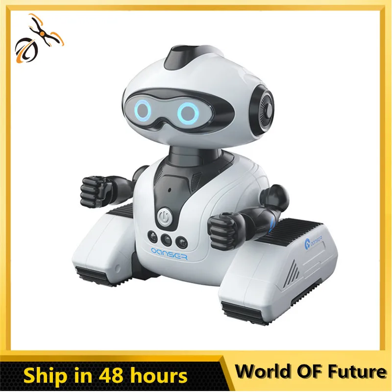 

R22 Robot Toys Rechargeable RC Robot For Kids Boys And Girls Remote Control Toy With Music And LED Eyes For Children's Gift