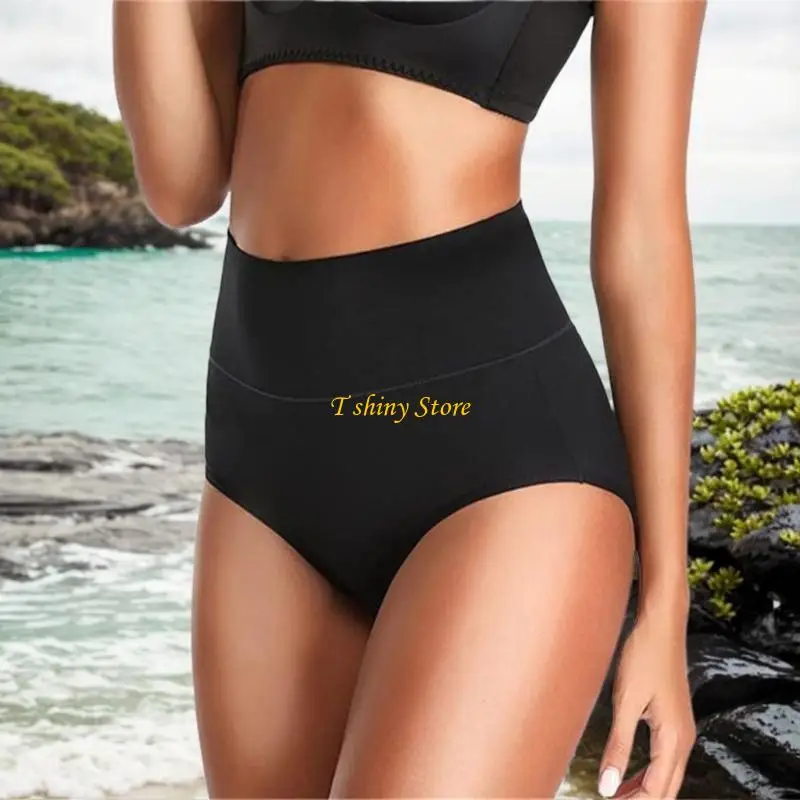 

N58F женское хлопковое нижнее белье с высокой талией, комплект из 5 дышащих трусиков, мягкие эластичные трусы-хипстеры для
