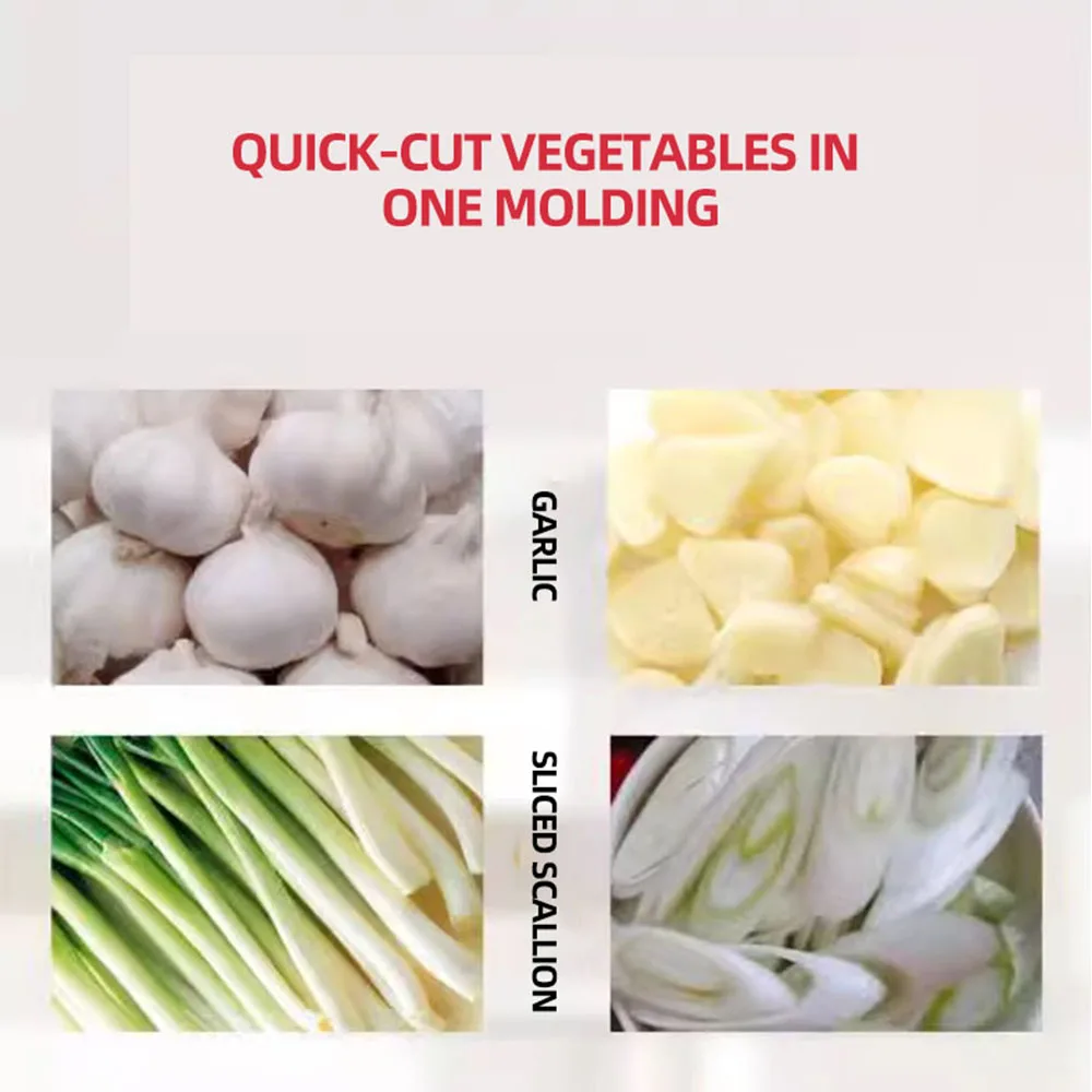 قطاعة ثوم كهربائية متعددة الوظائف ، محضرة طعام للمطعم ، قطاعة تجارية