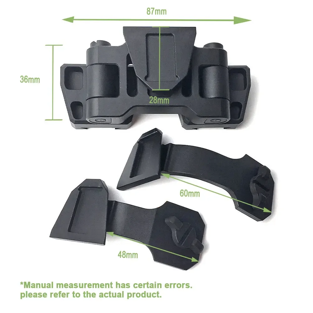 SOTAC-GEAR Dual PVS-14 Night Vision J Arm Mount Helmet Mount Kit Tactical NVG Metal Bridge Mount Binocular Adapter Accessories
