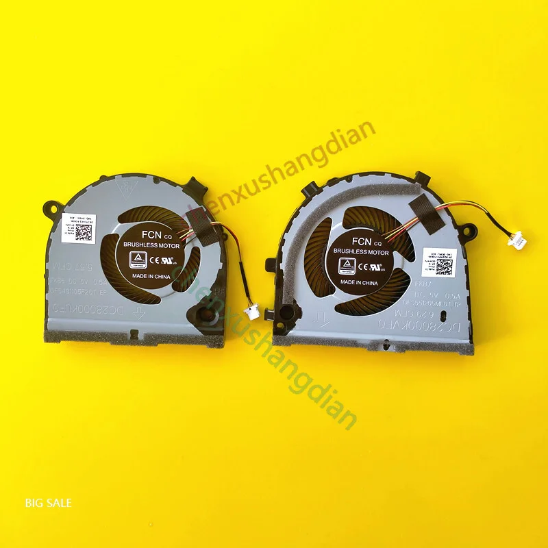 New, Original FOR Dell G3-3579 CPU Graphics Fan 0TJHF2 0GWMFV