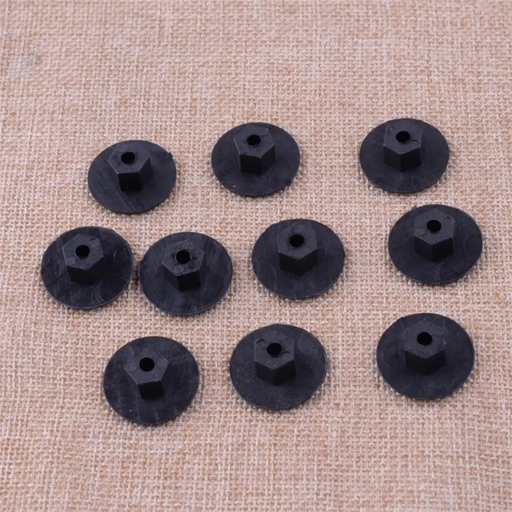 10pcs K90 Plastic 2019900050 51711958025 Self Threading Plastic Nut Clip Fit For Mercedes-Benz W201 W124 190D 260E