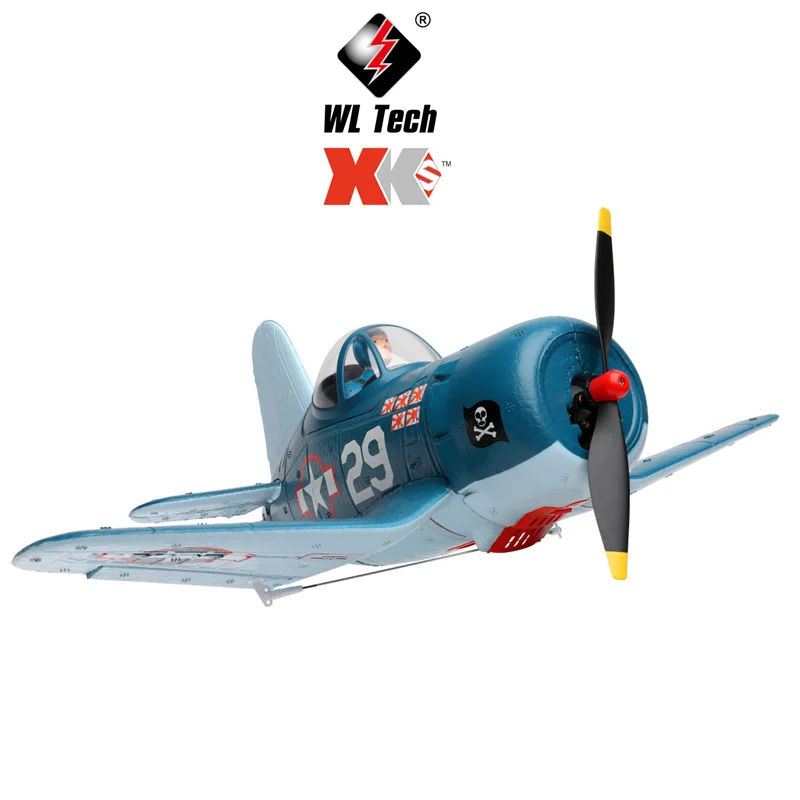 Wltoys A500 4-channel Q-version F4u Simulation Rc Plane Remote Control Fixed Wing Glider 3d/6g Mode Aircraft Model Toy Gift