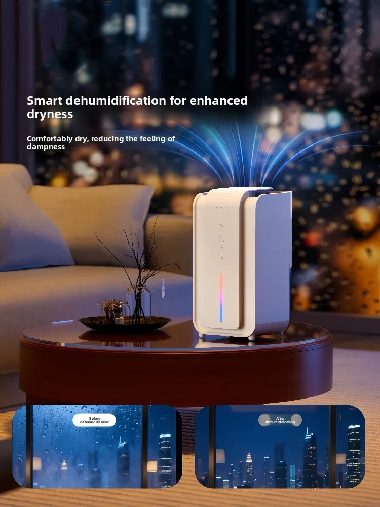 Home Dehumidifier Large Capacity Mute Indoor Moisture Absorber Small Dehumidifier For Basement 2026 New Model
