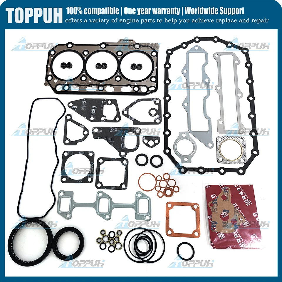 3TNE84 Full Gasket Set For Yanmar 3TNE84T 3D84E-3B 3D84-3 (steel)