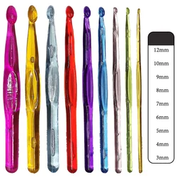 Multi-color Plastic Knit Crochet Hooks, Knitting Needles, Weave Craft, 1Set