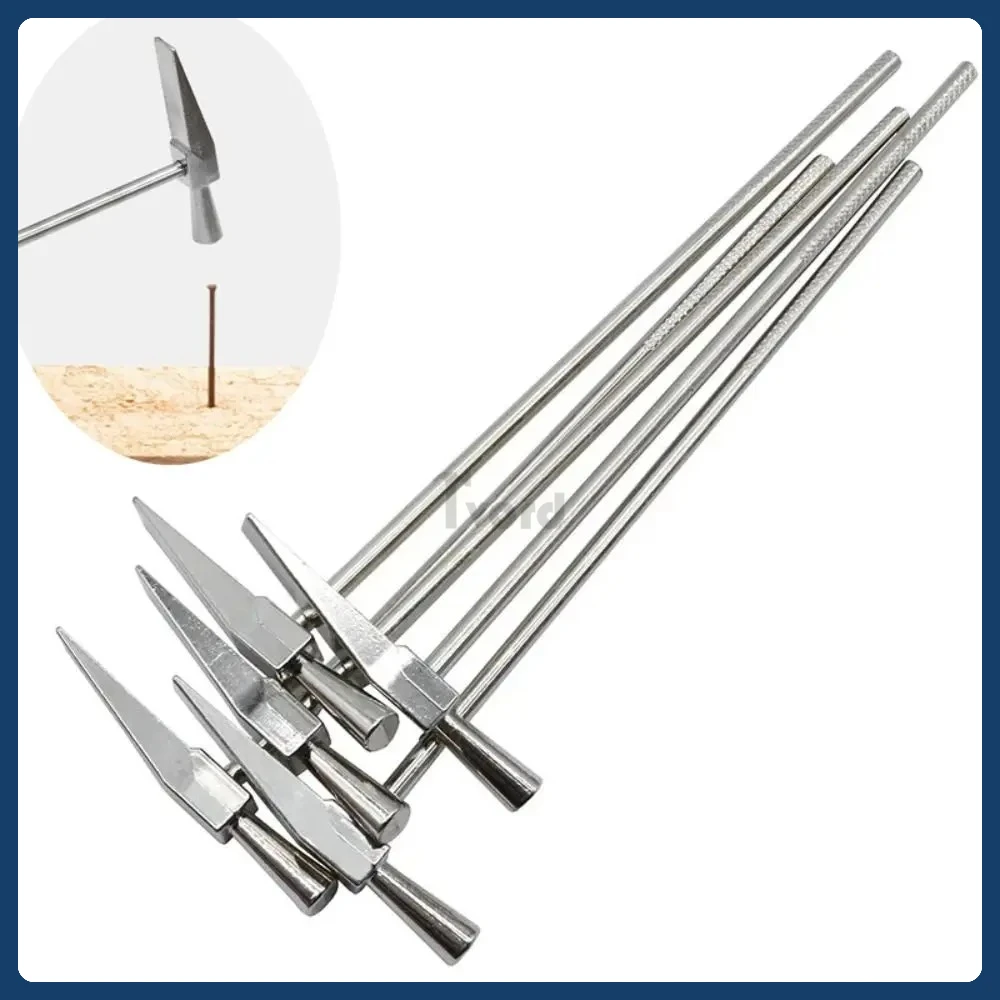 

2Pcs Mini Hammer Advanced Jewelry Maintenance Watch Repair Tool Portable Comfort Kalimba Tuning Jewelry Trimming Small Hammer