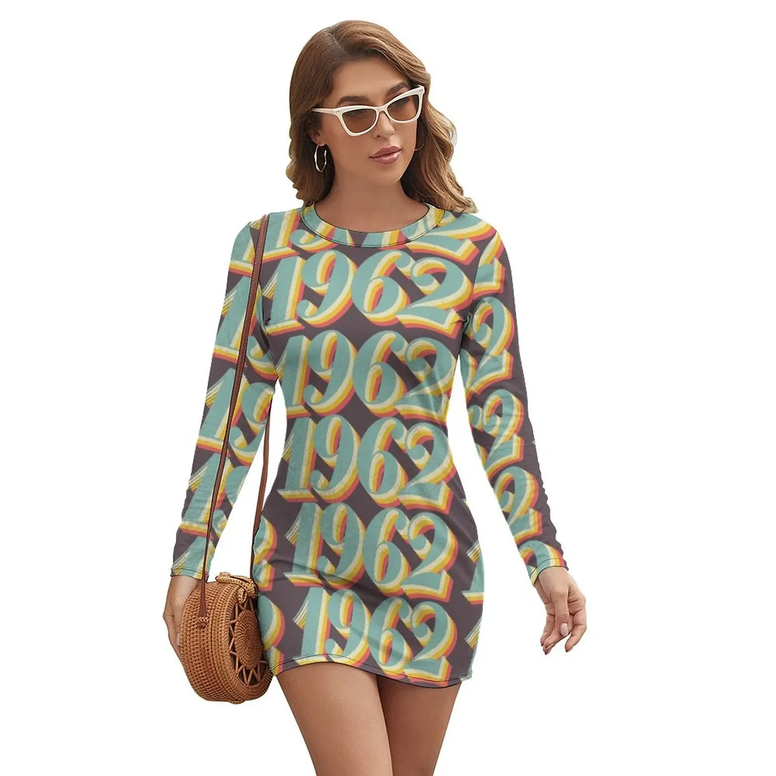 

born in 1962 Long-sleeved Dress elegant women's dresses sale women's clothing korea stylish