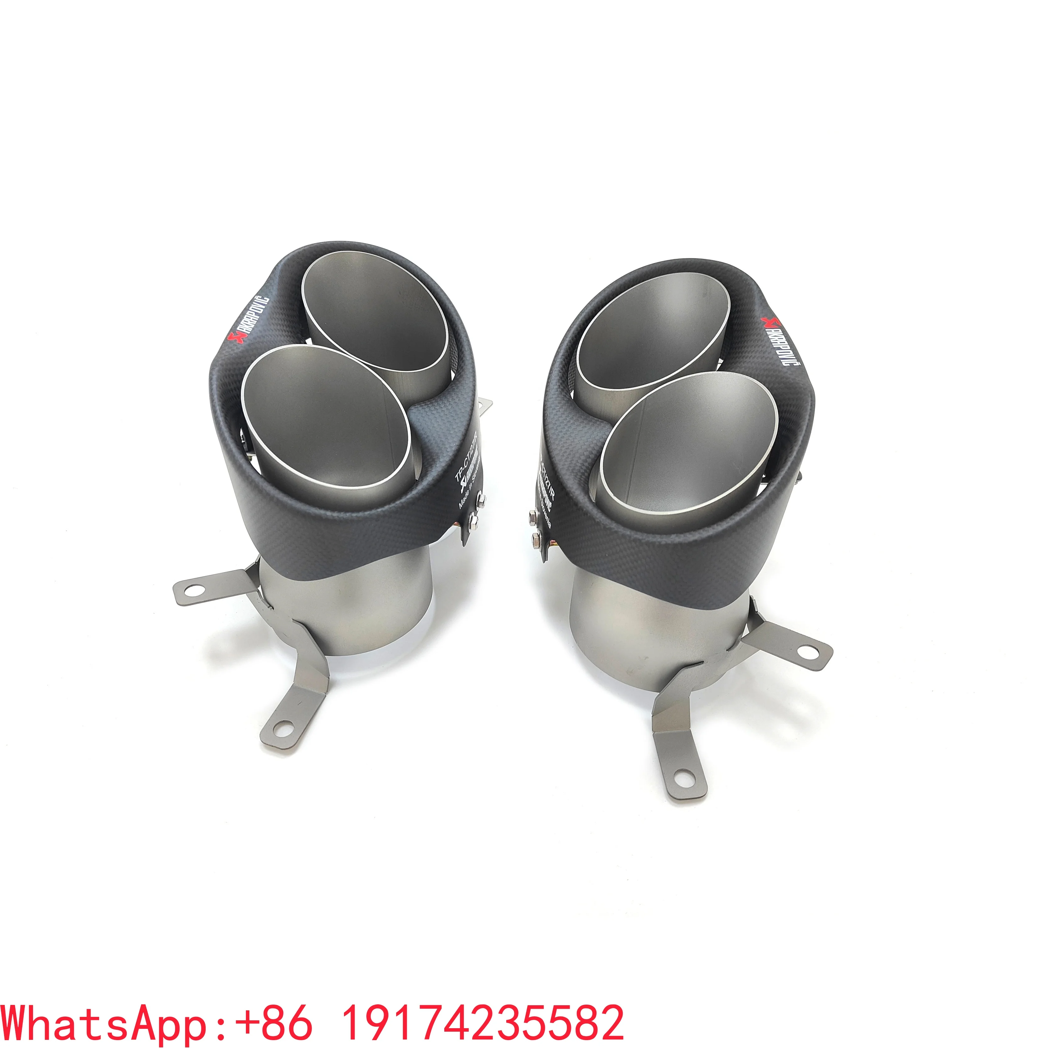 

For Superior Quality AK STYLE Matte Carbon Fibre Oval Dual EXHAUST TIPS for Audi RS3 RS4 RS5 RS6 RS7 RSQ8 Auto Accessories P