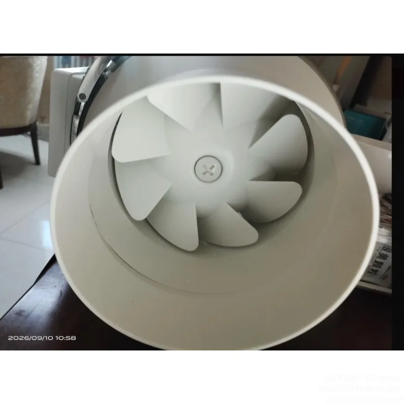 4/6/8 Inch Powerful Turbo Duct Fan Mute IPX2 Exhaust Booster 220V Household Ventilation Air Purifie