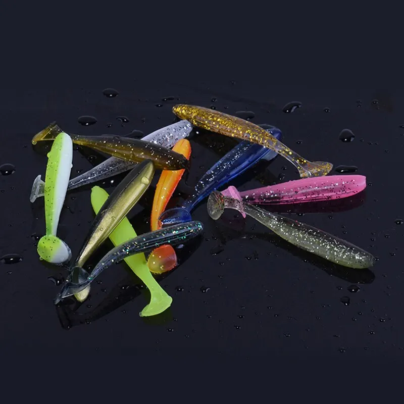 Señuelo blando siliconado tipo Worm 9cm para lubina y carpa - imagen 4