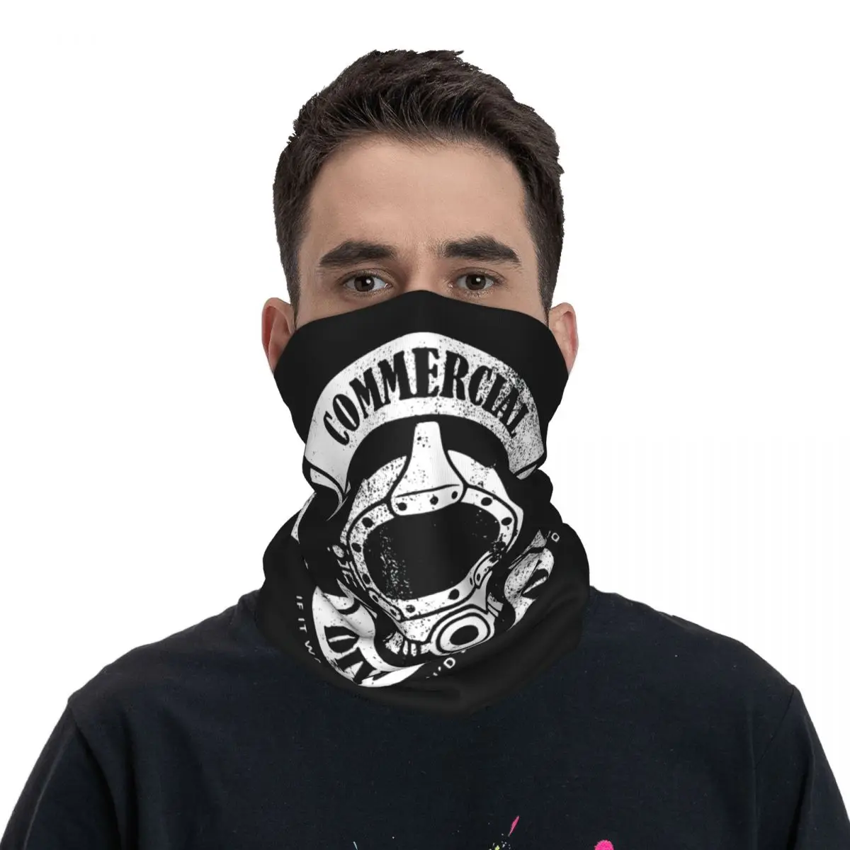 Commercial Diver School Balaclava Running Travel Bicycle Mask Protection Soft Bike Face Cover Mask Autumn Trendy Scarf Bandana