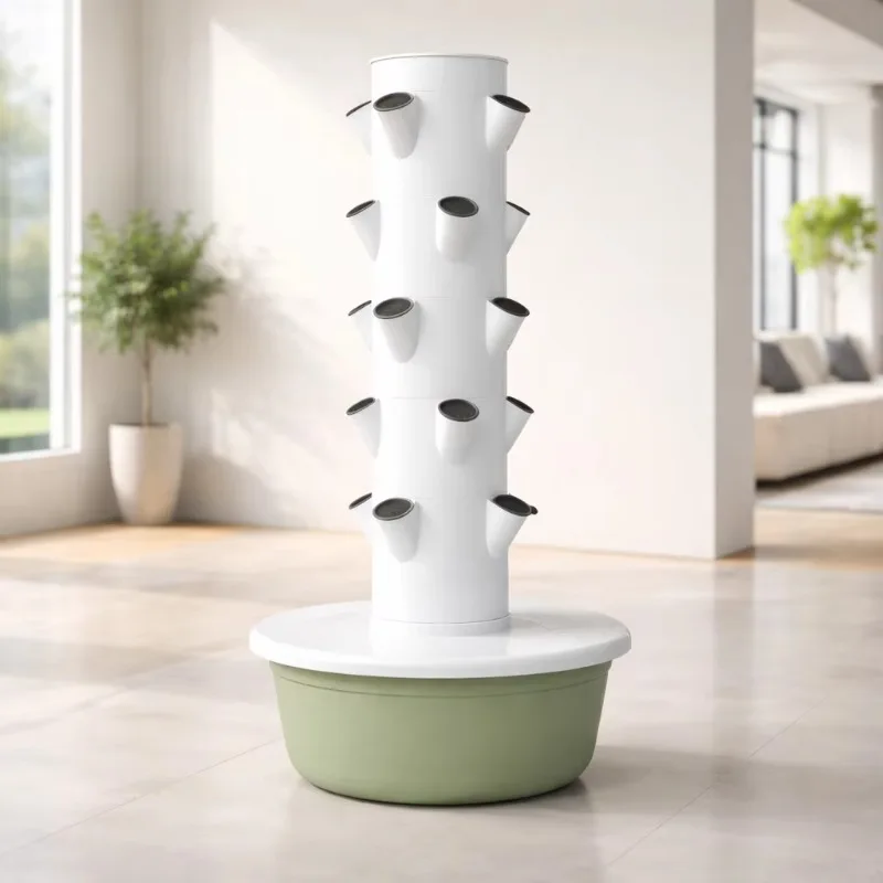 5 Layers Eco-Friendly Vertical Hydroponic Tower System Home & Commercial Garden Planting Equipment