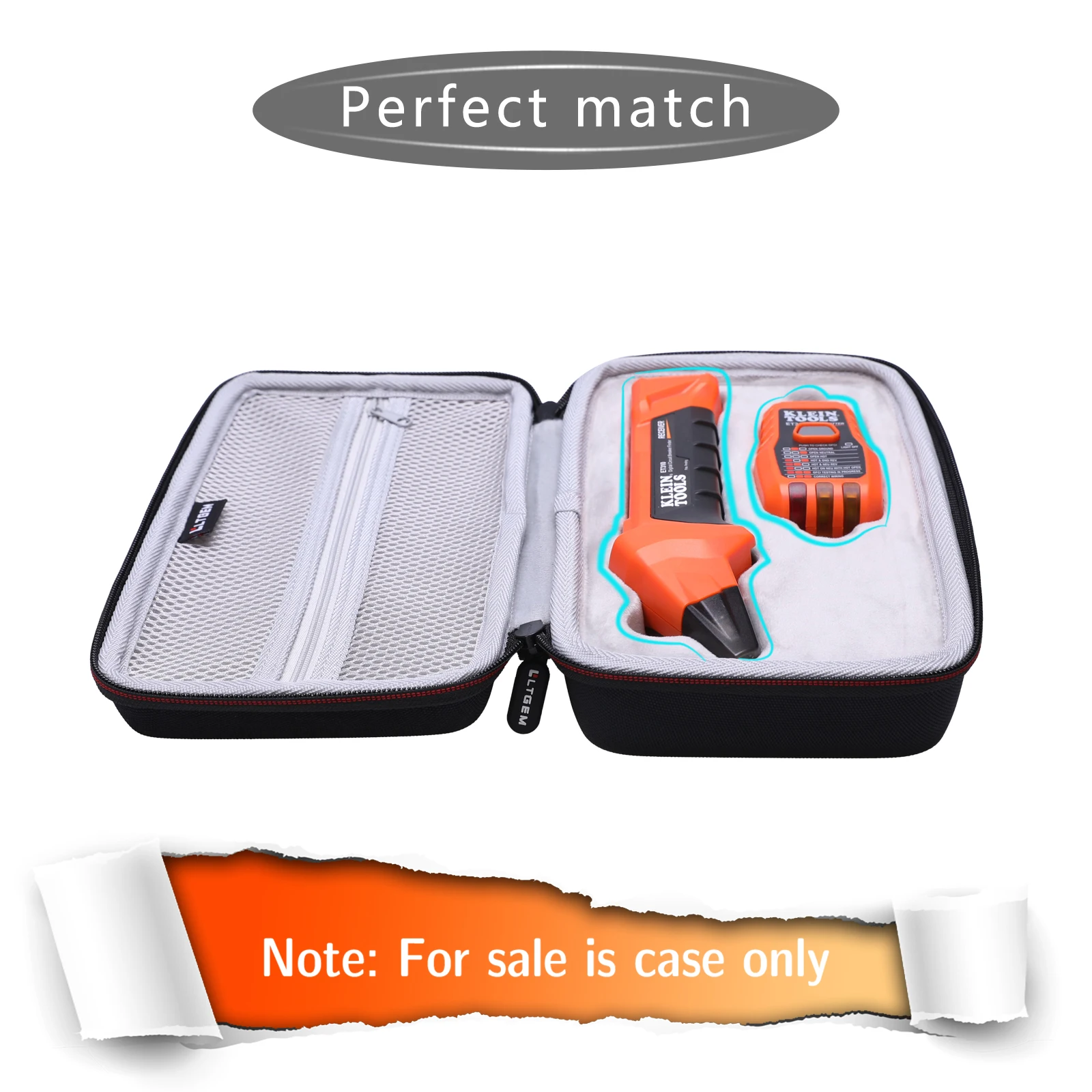 LTGEM-EVA Hard Case para Klein Ferramentas ET310 AC disjuntor detectores, Travel - Protective saco de armazenamento portátil, único caso