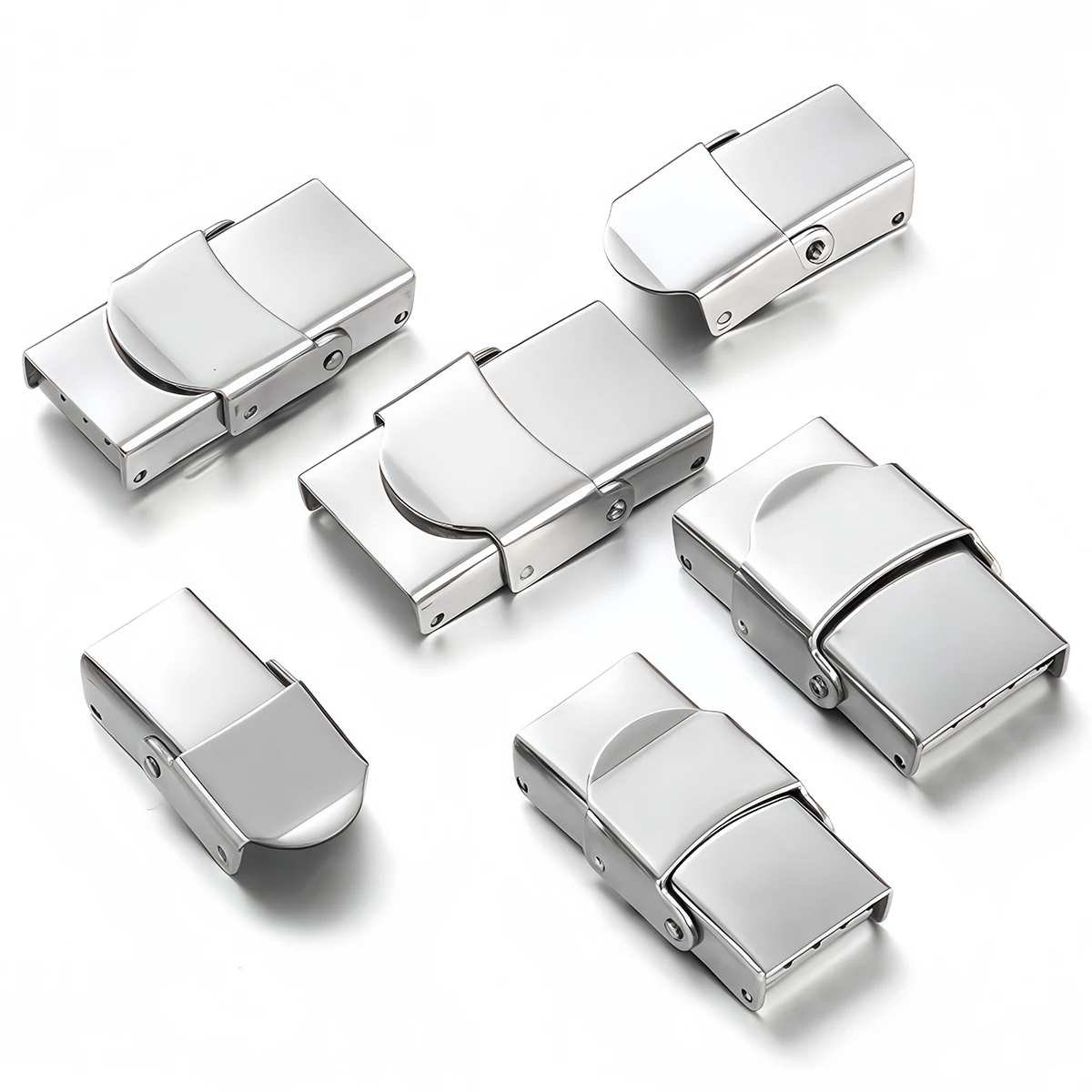 3pcs Stainless Steel Bracelet Clasp Crimp Jaw Hook Watch Band Connect Buckle for DIY Leather Silicone Bracelet Jewelry Making image 6