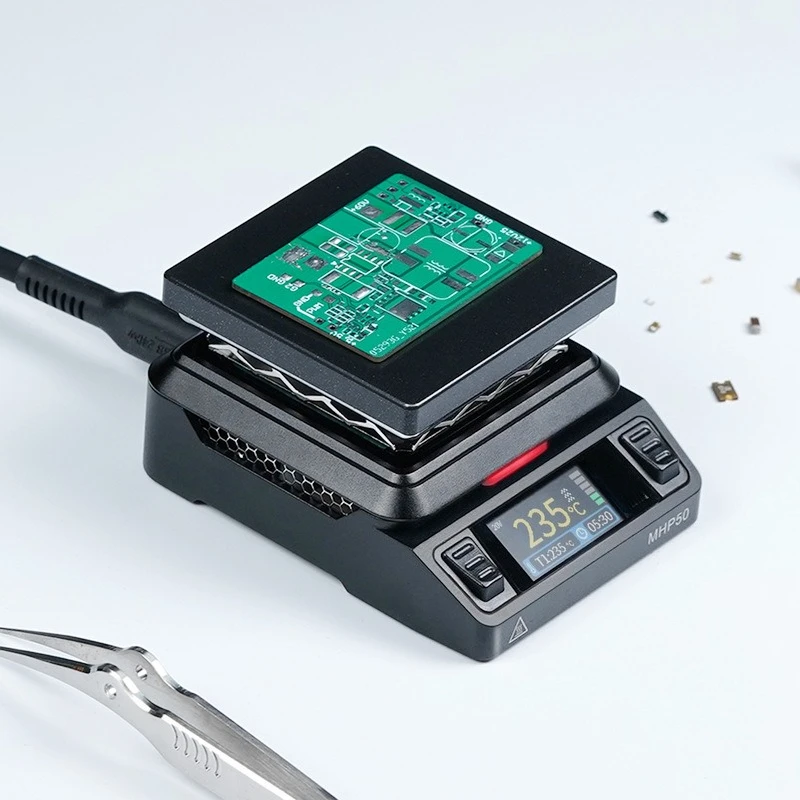 mini constant temperature heating table 150W high power support PD/DC power supply control curve reflow soldering