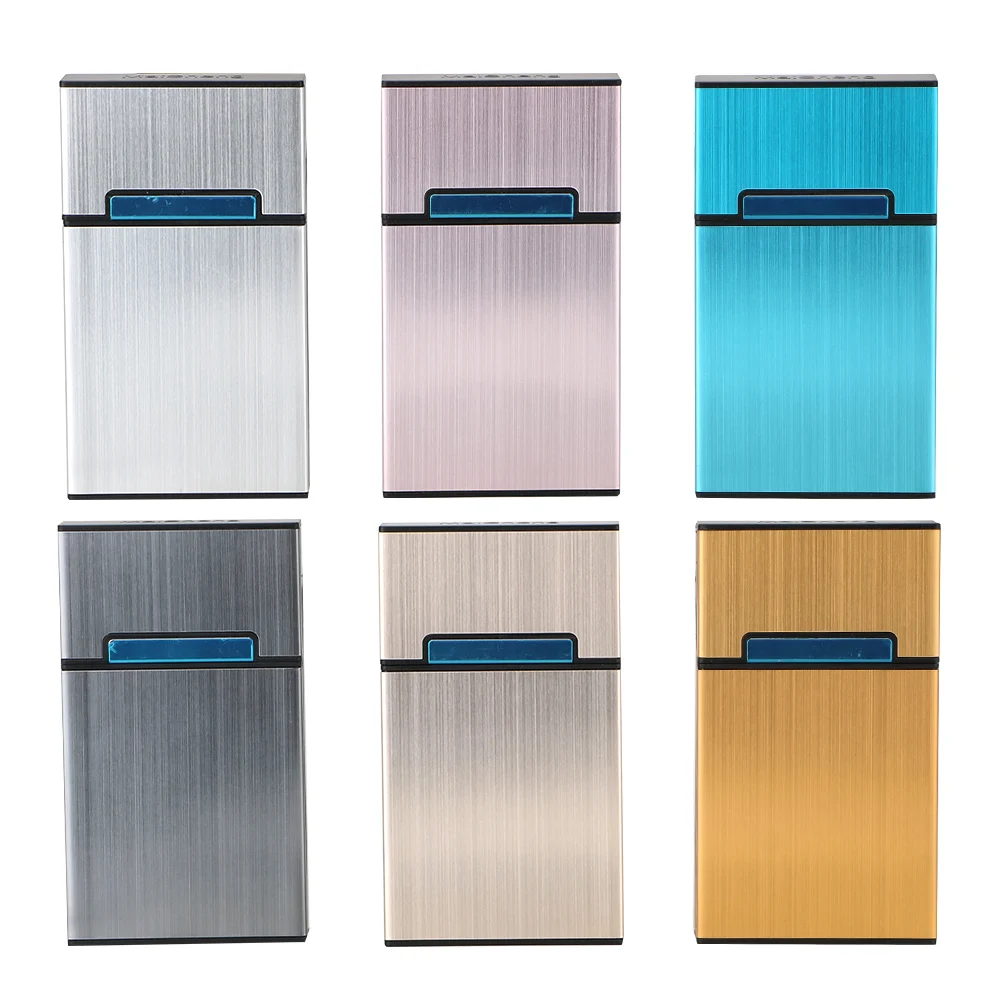 Geschenk box Persönlichkeit Tabak Aufbewahrung halter Zigarette Zigarren etui Taschen behälter Aluminium rauchen Zigaretten etui