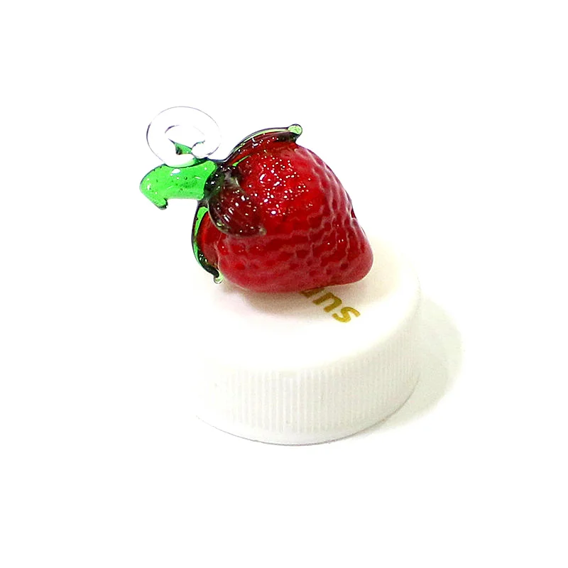 Colorful Cute Strawberry Pendant Mini Fruit Berry Charm for DIY Craft Supplies Perfect Holiday Party Gifts For Handmade Lovers
