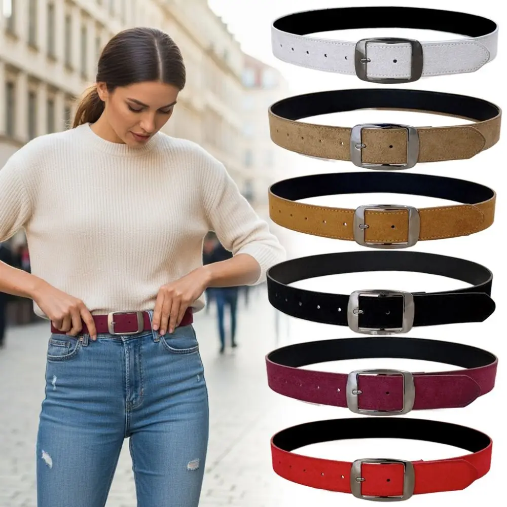 

Модный замшевый ремень из искусственной кожи с пряжкой, роскошный дизайн, женский пояс, универсальный широкий пояс, пальто, юбка, украшение