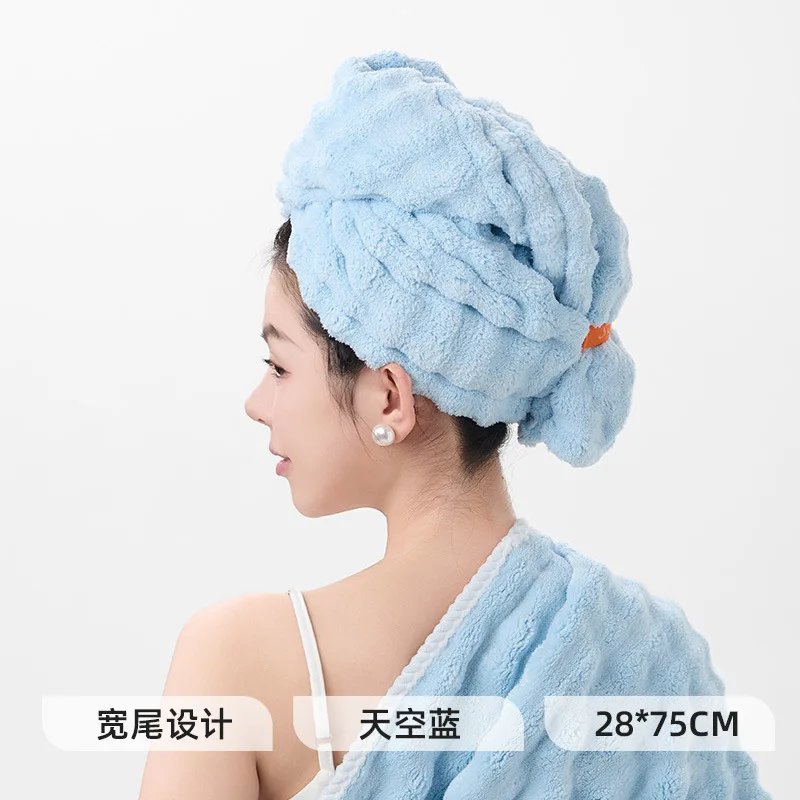 N11 دروبشيب قبعة دش قبعات الحمام التجفيف السريع وشاح المخملية غطاء للشعر سميكة عقال منشفة المنزل غير تهب غطاء حمام