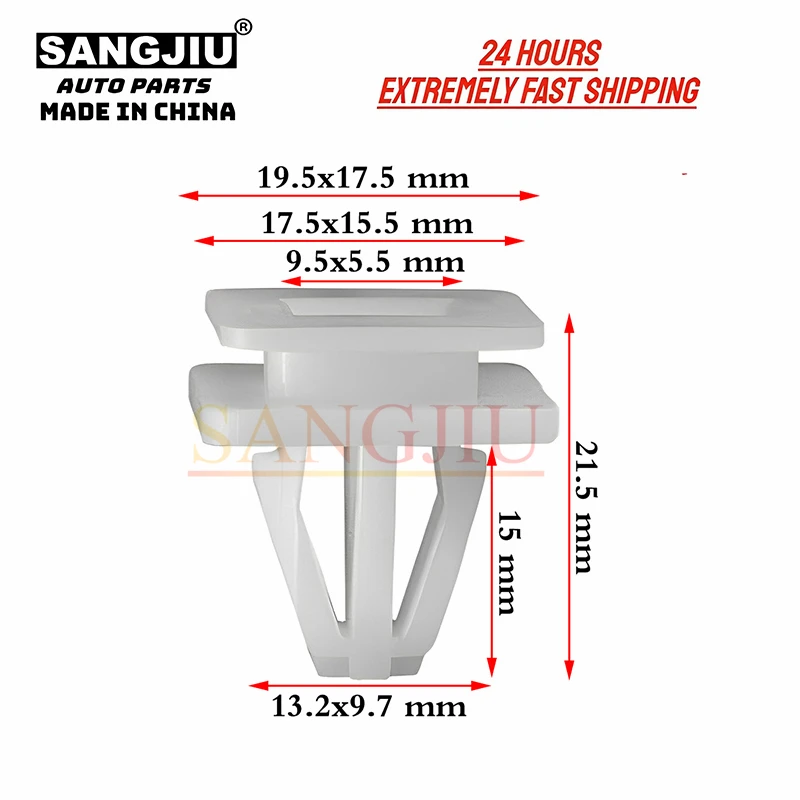 

20Pcs Compatible With For Honda Civic CRV Odyssey Accord HRV Fit Clarity Insight Rocker Panel Fender Moulding Clips 91504SP1003