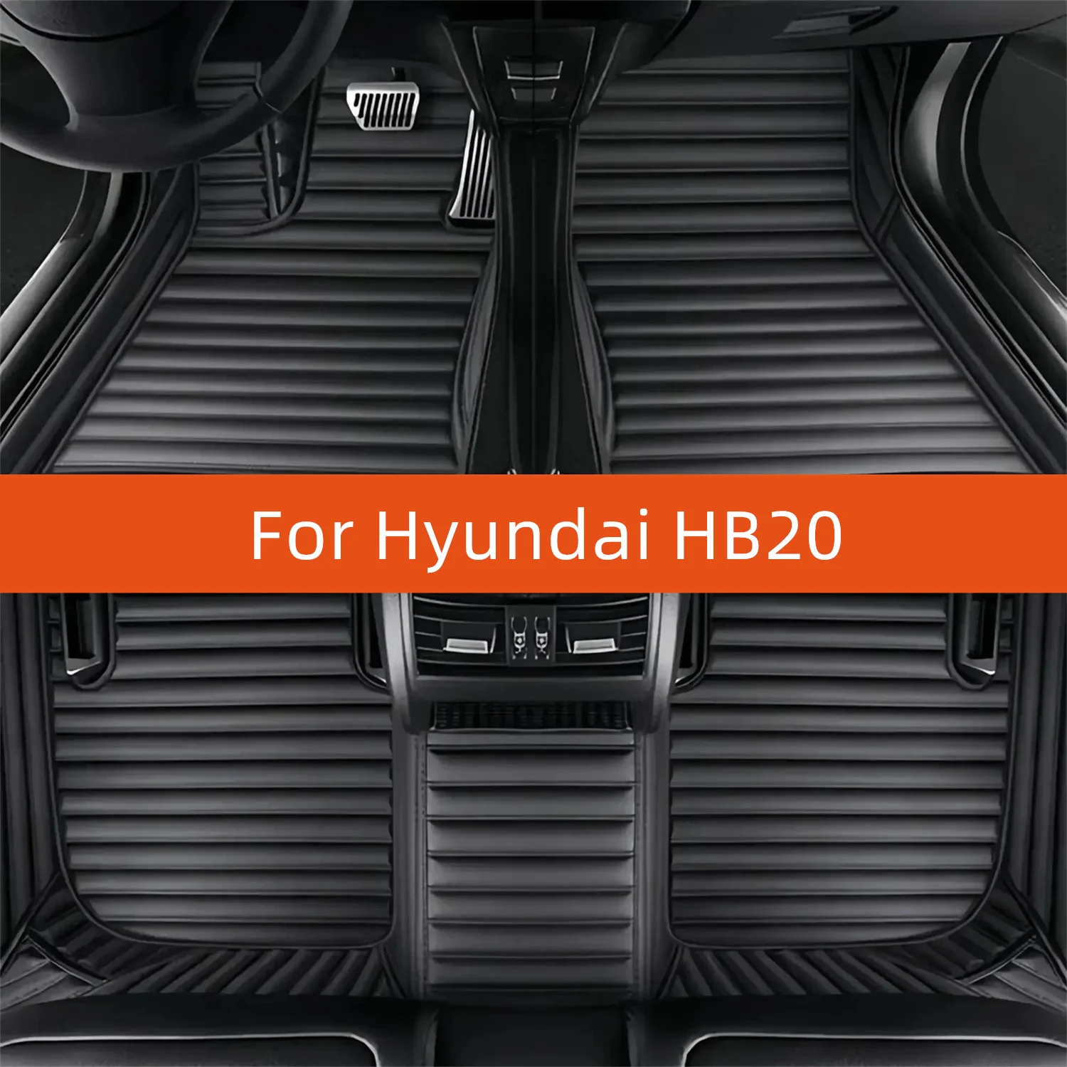 

Custom Leather Car Floor Mat For Hyundai HB20 2020 2021 2022 2023 2024 2025 2026 2027 Car Mat Interior Accessories