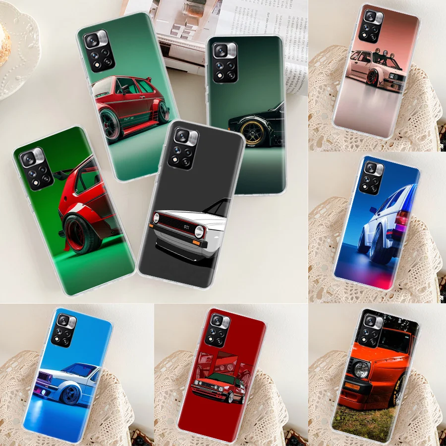 Cool V-VolkswagenES-Golf Car Phone Case For Xiaomi Poco X3 GT X4 NFC M4 M5 M5S X7 X6 X5 Pro 5G M3 Mi F6 F5 F4 F3 F2 F1 M2 Capa C