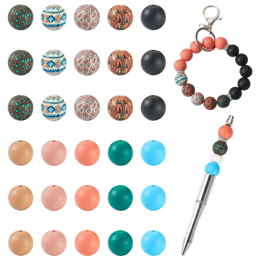 84Pcs Food Grade Silicone Tooth Gel Beads Safe Silicone Beads DIY Necklace Keychain Baby Toys Jewelry Accessories