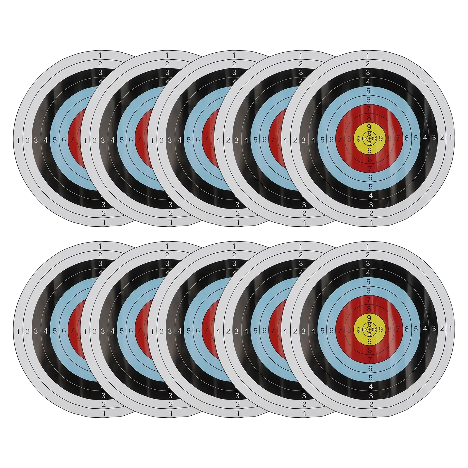 10pc 40x40cm Archery Targets Paper Face Durable Practice Training For Arrow Bow Practice Sports Darts Hunting Shoot Accessories