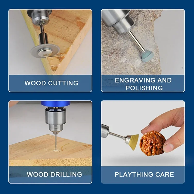 مطحنة كهربائية 13000 دورة في الدقيقة ستبليس سرعة قابلة للتعديل يده معدن صغير متعدد الوظائف تلميع النقش لقمة ثقب كهربائية #6