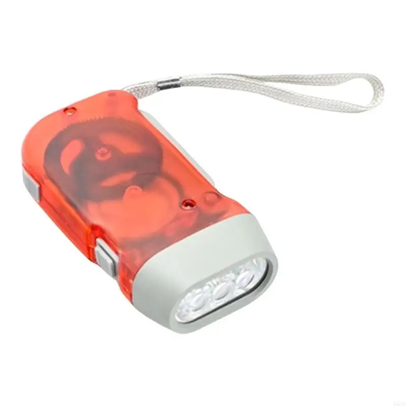 Hand Press Crank Camping Lamp Manual Power Generation Flashlights Squeeze Wind Up Flashlights Torches Light Enduring 