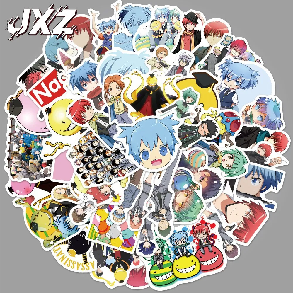 100pcs Assassination Classroom Korosensei Kawaii Graffiti Sticker Waterproof Decorative Ssticker Luggage Notebook Sticker