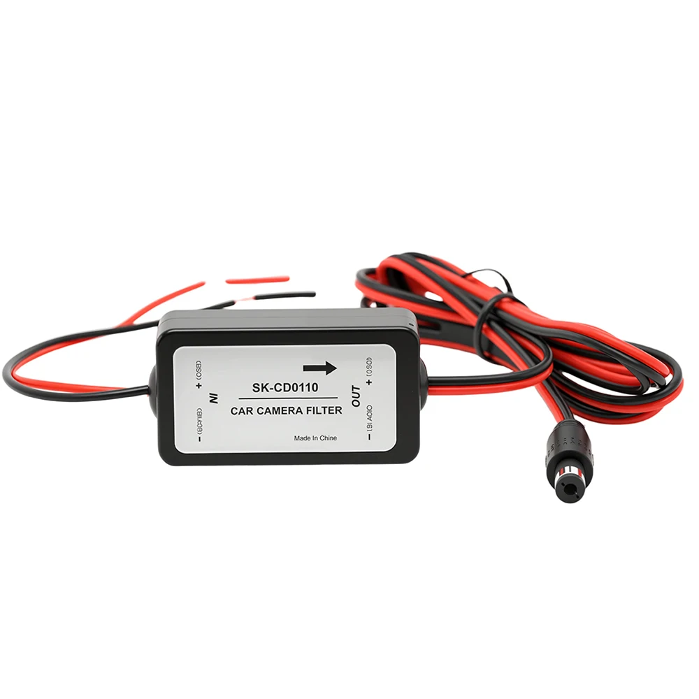 Rectifier DC 12V Power Car Rear View Camera Power Relay Capacitor Auto Car Camera Filter Relay Capacitor Filter Connector