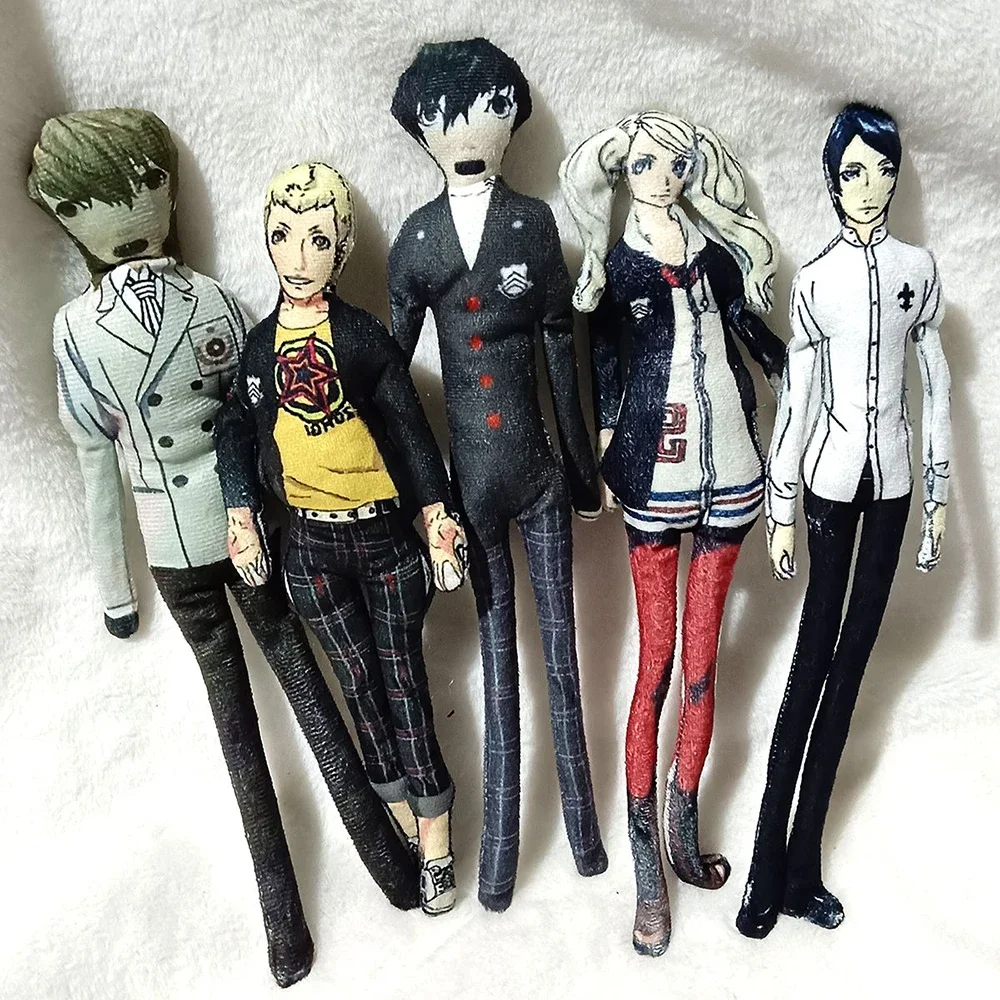

Игра Amamiya Ren Anne Takamaki, брелок для косплея, плюшевая хлопковая кукла, тонкая поворотная форма, украшение для комнаты, праздничный подарок