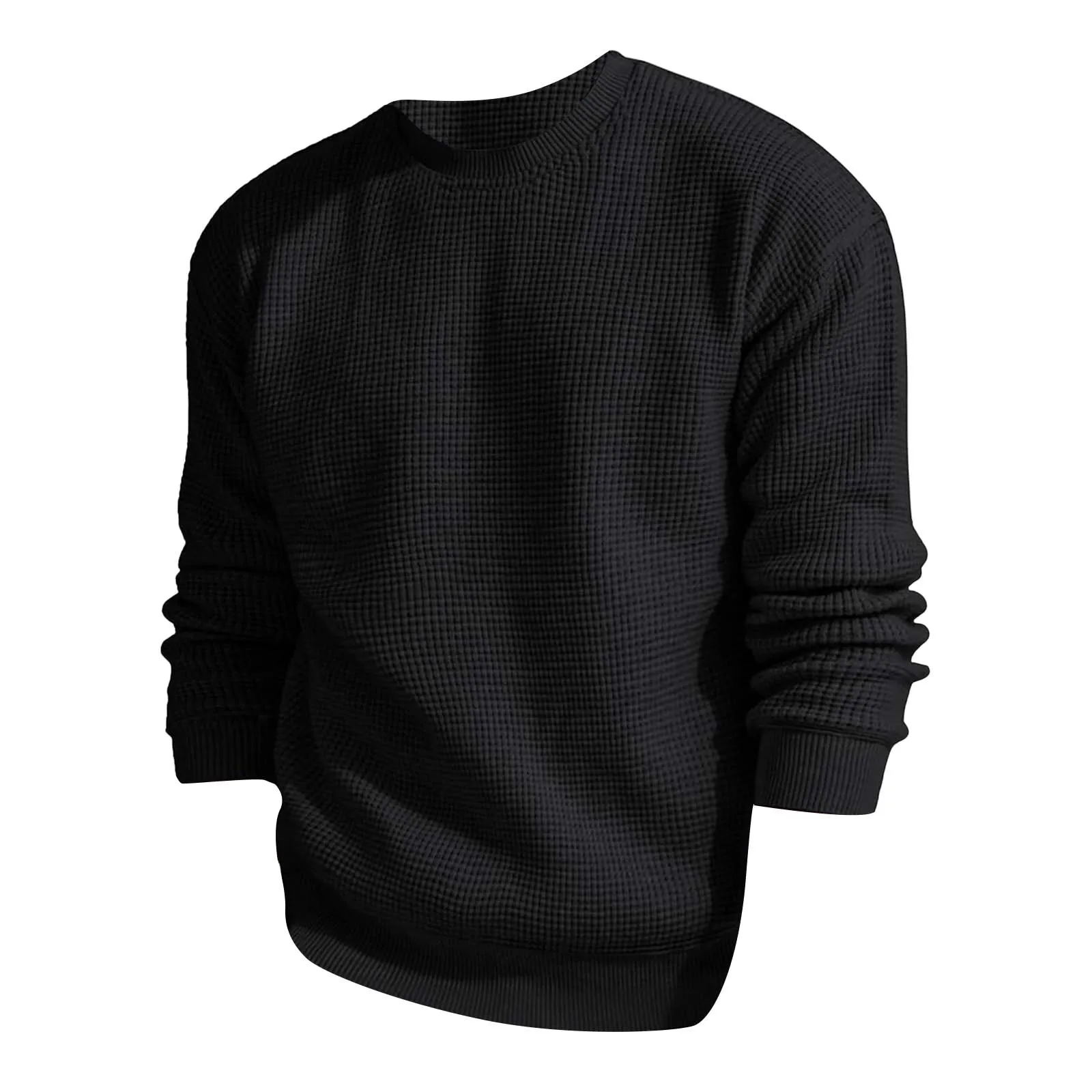 Cotton Hot Sale Men's Knitted T-Shirts New Trend Stitching Casual Sport Tops Male Outdoor Hiking Running Soft Hoodies Trend Tops